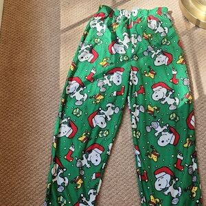 Green Snoopy Kids Pajamas